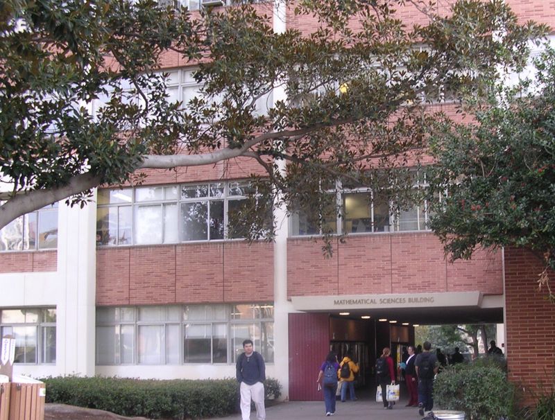 Breezeway entrance to the math sciences building